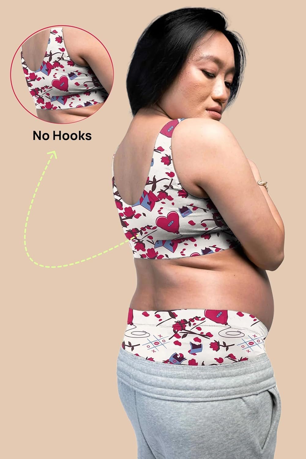 &Circus Maternity Bra | Nursing Bra for Women | Pull down Feeding Bra | Non Padded Bra for Women Slip on | Tencel Micromodal image number 5