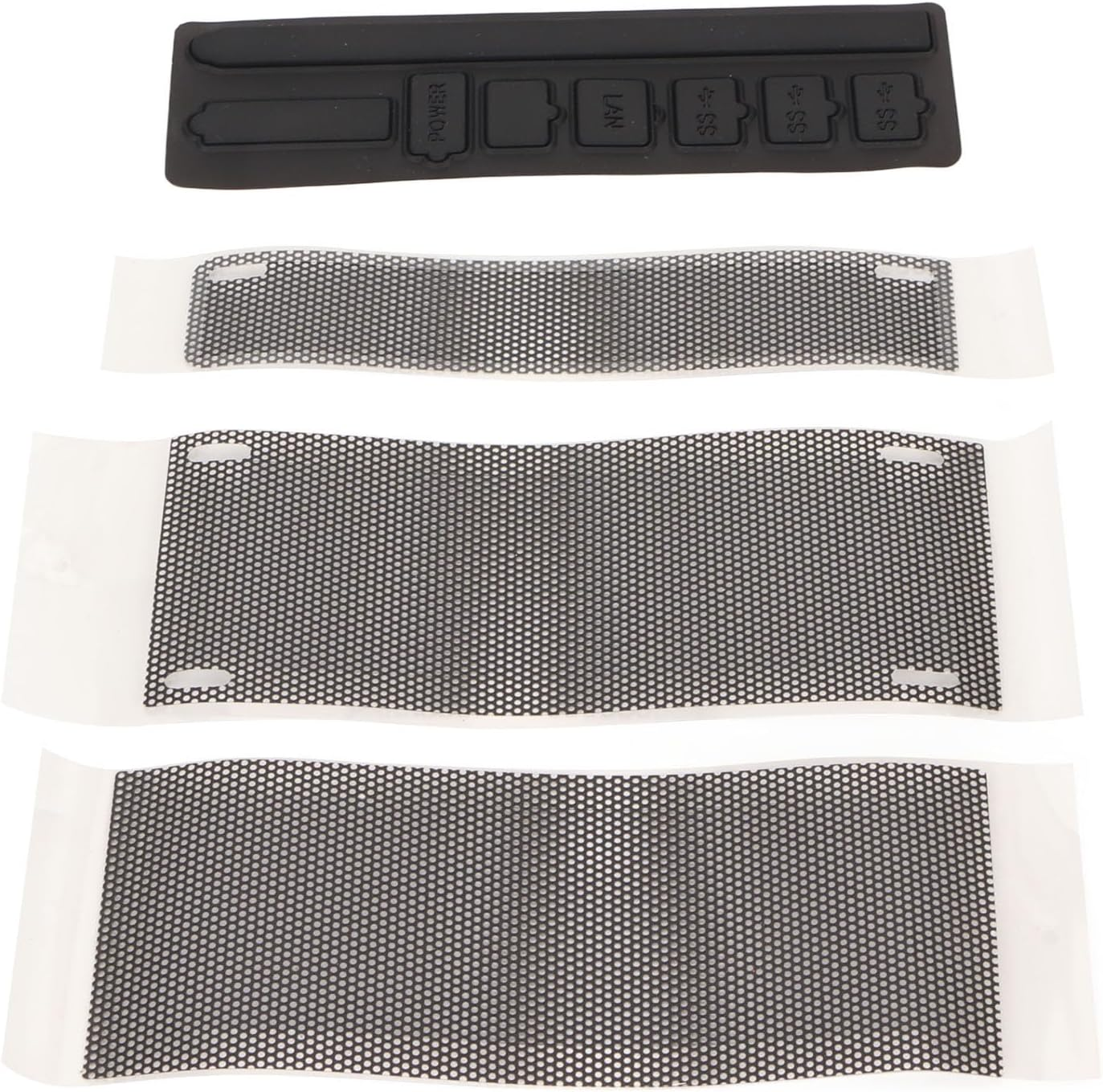 Yechiry Series S Dust Cover, Silicone PVC anti Dust Filter Kit, Console Protective Set with Mesh Ventilation Top Cover, 8 Plugs, Ideal for Series S Console Accessories image number 5