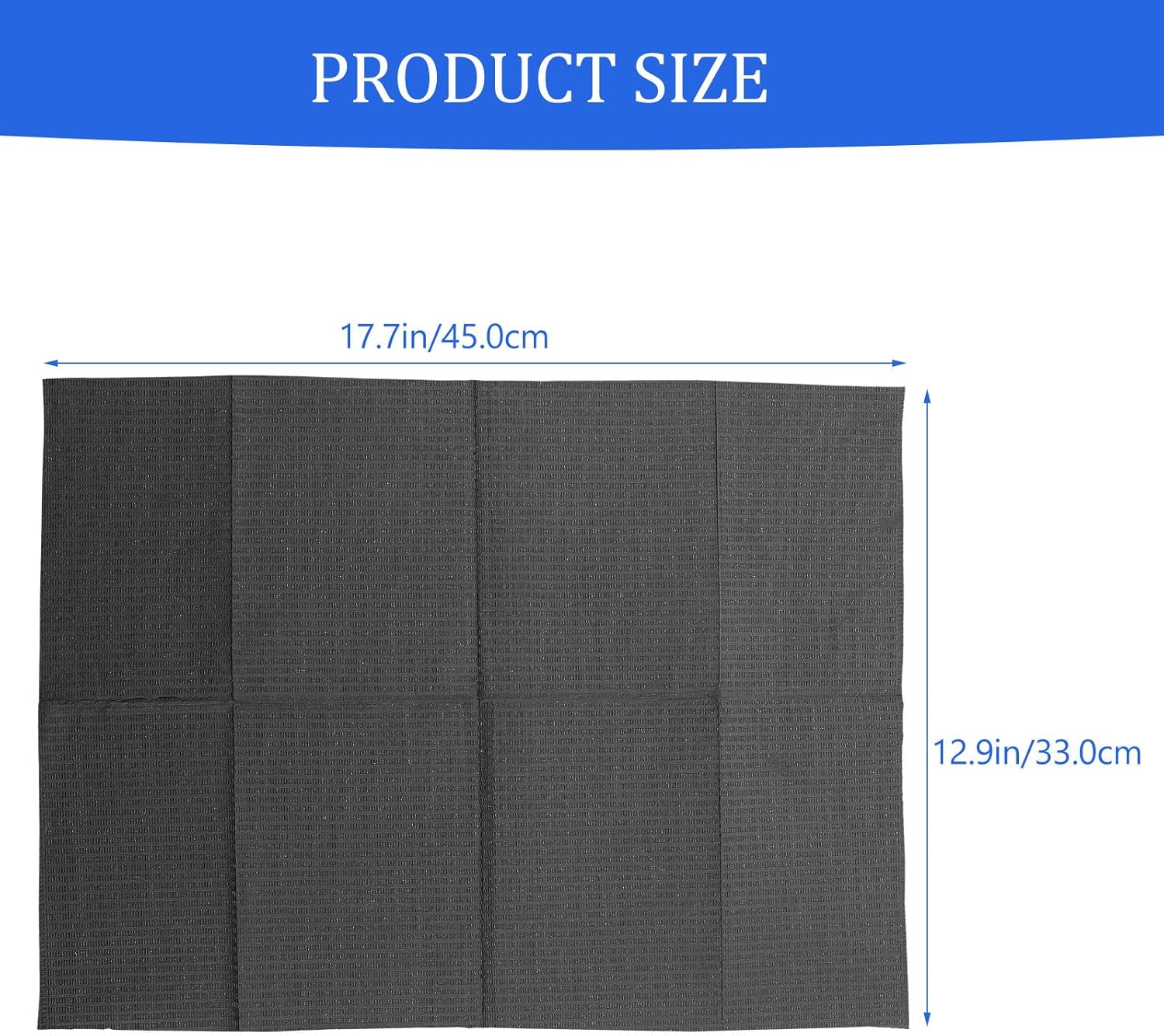 HOODANCOS 125Pcs Waterproof Disposable Strapless Dental Bibs Black, Wear-Resistant Oral Bibs for Dental Clinics, Tattoo Salons, and Beauty Treatments image number 2