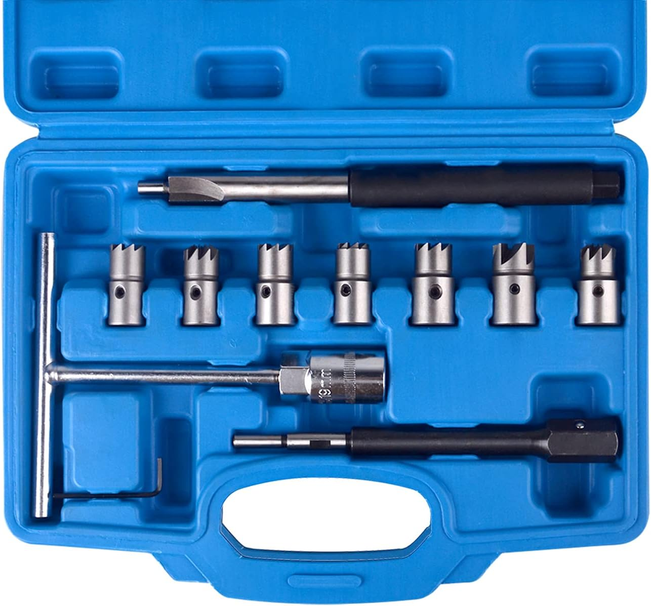 DAYUAN 17-Piece Diesel Injector Sealing Seat Tool Cutter Set Injectors Sealing Surfaces