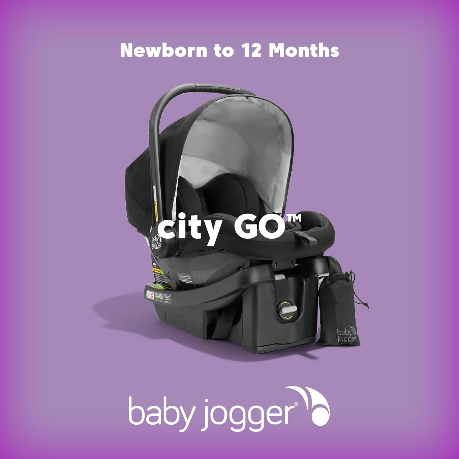Baby Jogger City Go Infant Car Seat, Lunar Black image number 3