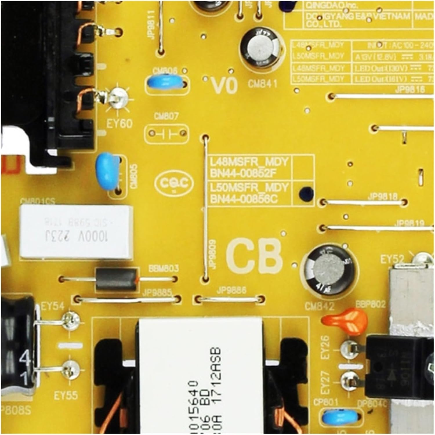 HG49EE470HKXXU UA49J5200AKXXS UA49M5100AKPXD UE49M5000AWXXN UN49J5200AK XZL, Compatible for Samsung, TV Power Board L50MSFR-MDY BN44-00856C image number 1