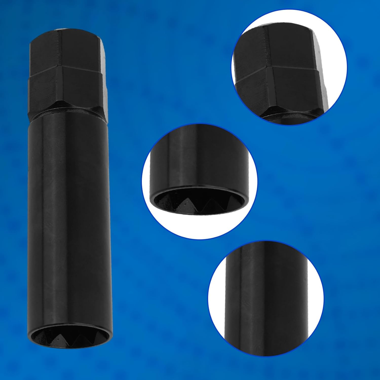 10 Spline Lug Nut Socket Replacement for TA23-21/22, Premium Alloy Steel Heavy-Duty 10 Point Socket for Truck & SUV Wheel Lock Nuts Compatible with Bimecc 10-Spline Lug Key