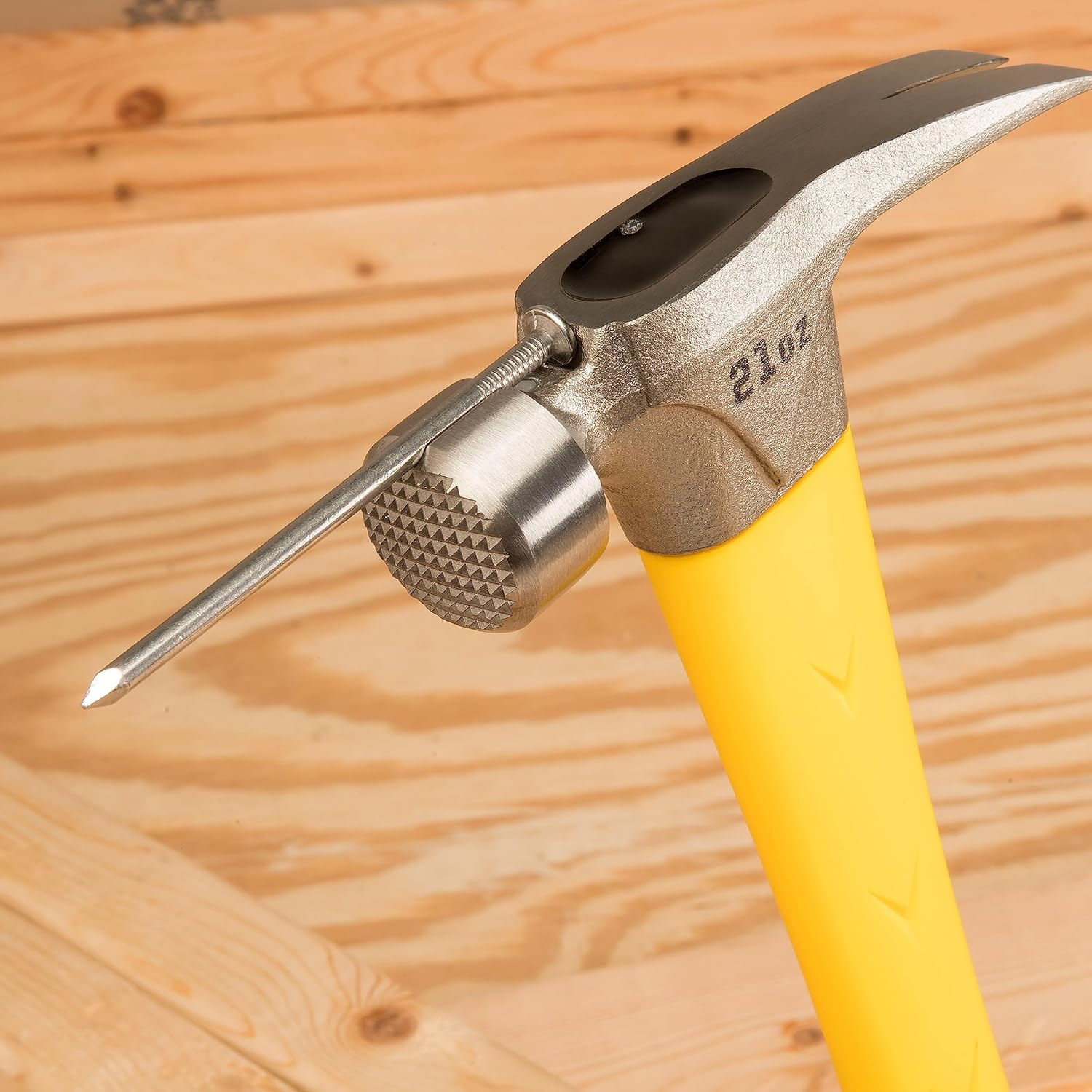 ESTWING Sure Strike Hammer - 21 Oz Rip Claw Hammer with Milled Face & Fiberglass Handle - MRF21LM image number 6