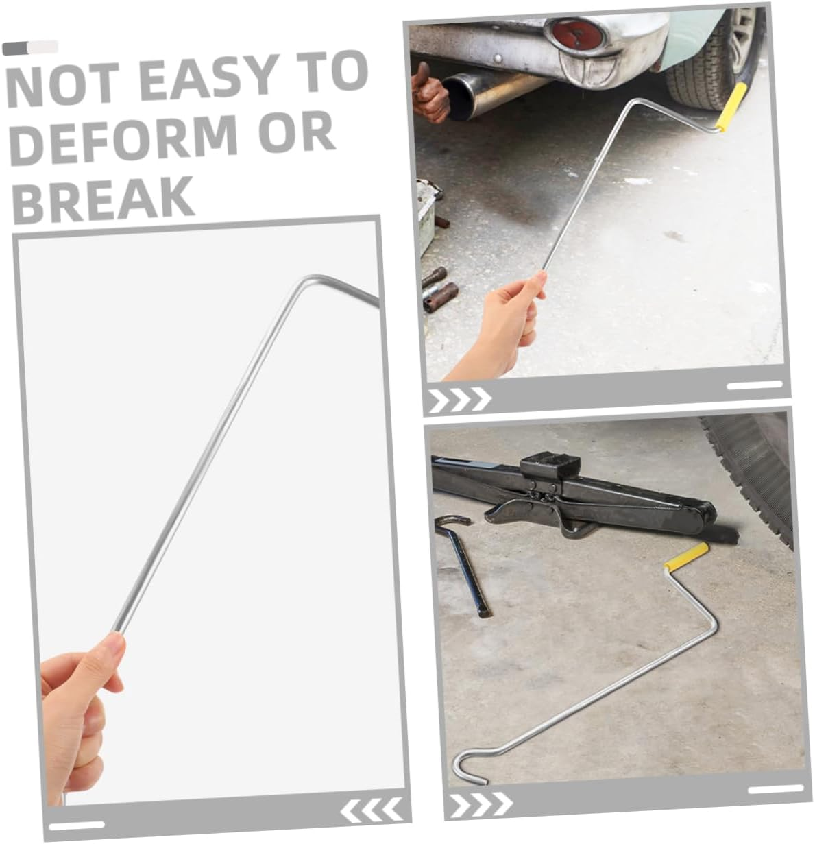 Yardenfun 2Pcs Tire Lifting Handle Automotive Jack Crank for Easy Vehicle Maintenance Compact Jack Tool for Novice Experienced Users for Trailers Car Repairs