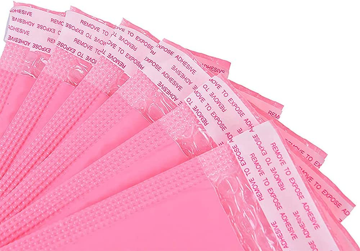 BIGTEDDY 25Pcs Bubble Mailers Padded Envelopes Lined Poly Mailer Self Seal,Pink 11X15Cm image number 6