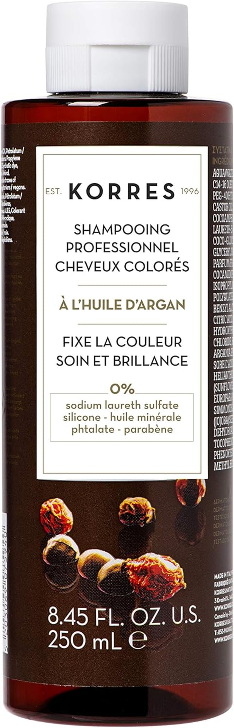 KORRES ARGAN OIL Shampoo for after Painting 250Ml image number 4