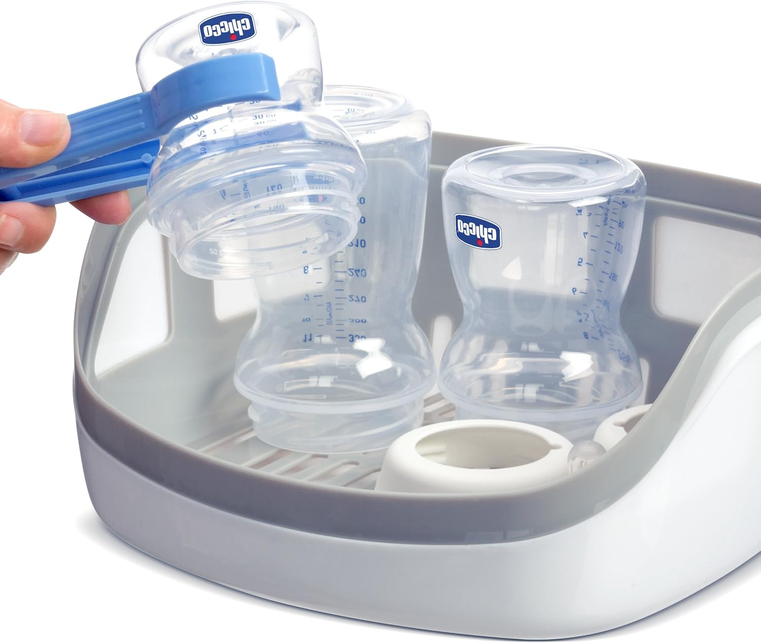 Microwave Steam Sterilizer - Eliminates 99.9% of Harmful Bacteria Quickly and Naturally with the Power of Steam, White/Grey image number 3