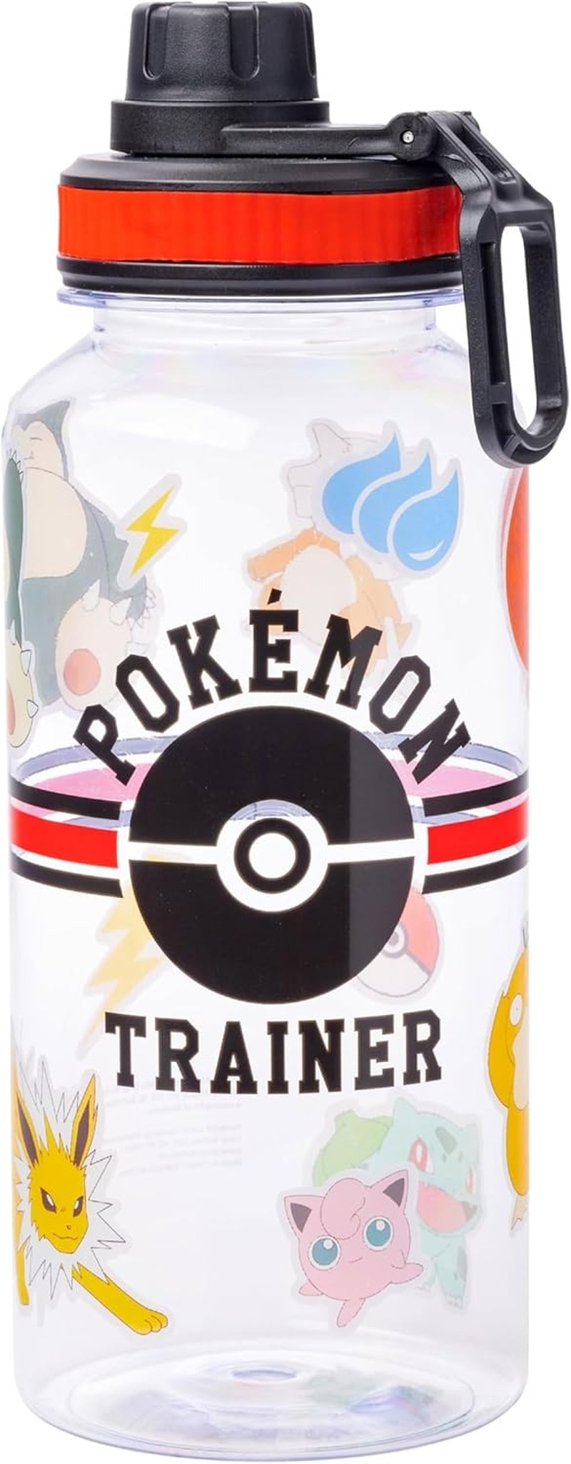 Silver Buffalo Pokemon Trainer Icons Twist Spout Plastic Water Bottle with Stickers You Stick Yourself, 32 Ounces image number 6