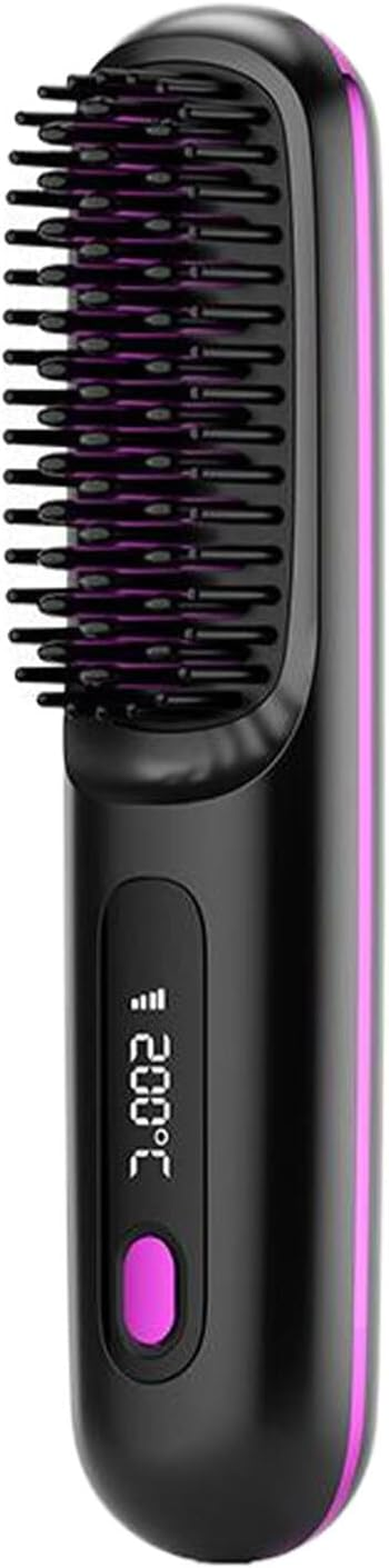 Cordless Straightener Compact Portable Straightening Hot Comb Straightening Easy to Straightener Styling Anywhere Comb, Black image number 2