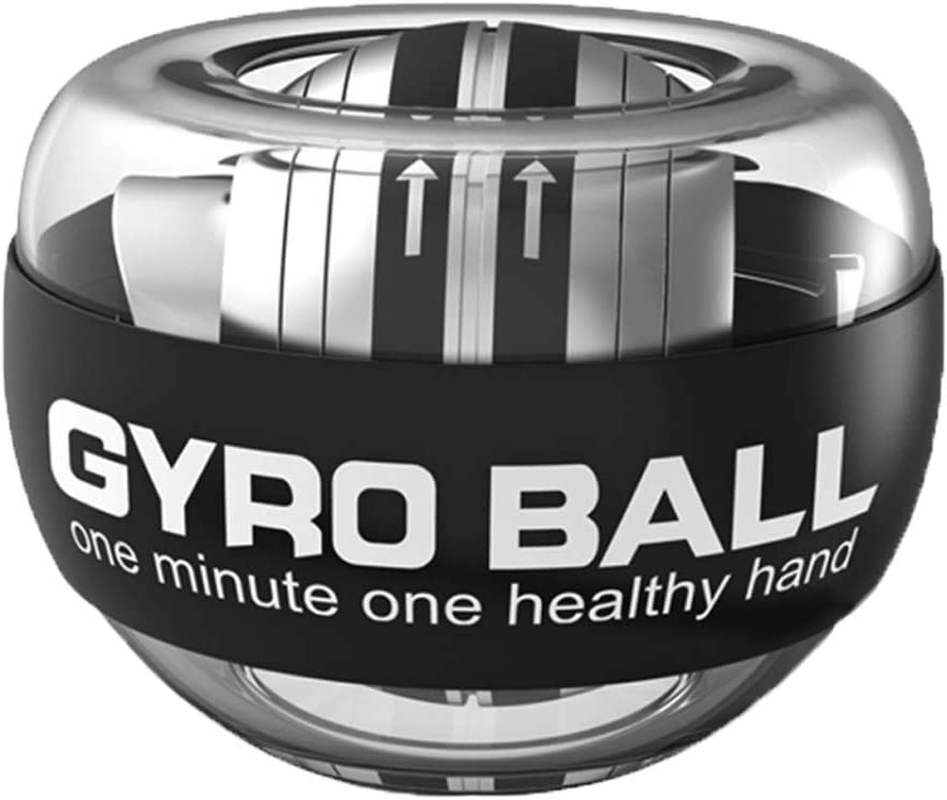 GOZATO Auto-Start Wrist Power Gyro Ball, Wrist Strengthener and Forearm Exerciser for Stronger Arm Fingers Wrist Bones and Muscle with LED Lights