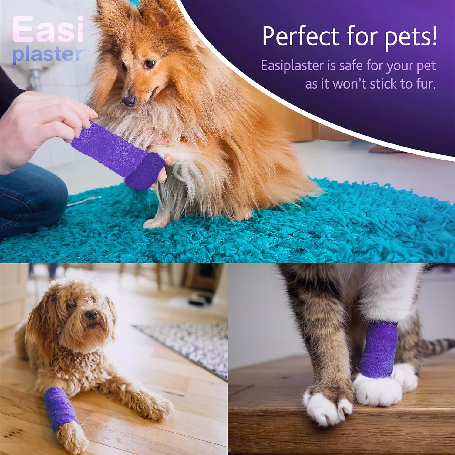 Reliance Medical Self-Adhesive Bandage Wrap &ndash; Easy-Tear, Stretchy & Washproof, Pain-Free Removal, Sticks to Itself, Quick Application for Wounds, Sports & First Aid, Hypoallergenic & Latex-Free, 5M Roll image number 2