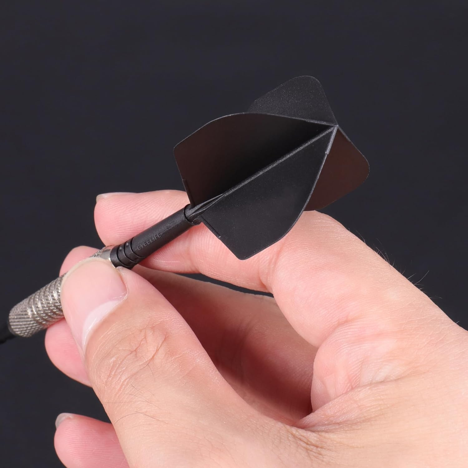 Cyeelife 6Pcs 2BA Moulded Dart Flights and Shafts,One Piece Accessory 4 Colors CF02 image number 4