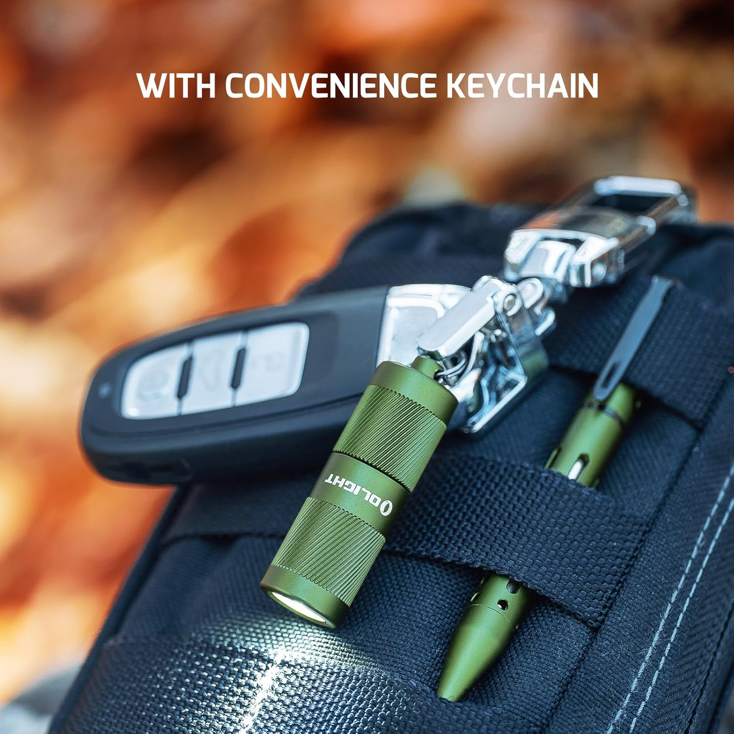 OLIGHT I1R 2 Pro Eos Max 180 Lumens＆Max 12 H Rechargeable Keychain Flashlight IPX8 Waterproof Tiny Portable Torch for Inspection, Repair (OD Green) image number 3