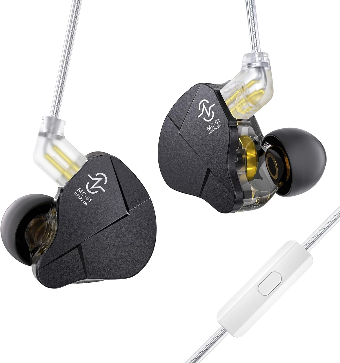 Yinyoo CCZ MC01 Soul in Ear Monitors Wired Earphones with 3.5Mm Jack 10Mm PET Dual Magnetic DD Gaming Earbuds IEM HIFI Stereo Sound with Microphne for Pop, Rock, Metal, Jazz image number 6