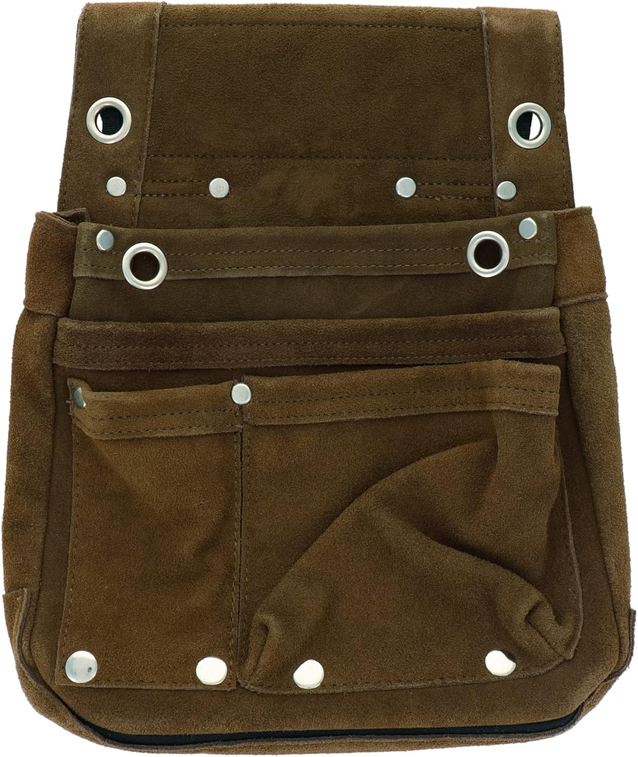 Sankyo Corporation DBLTACT Suede Genuine Leather Nail Bag, 2 Tiers image number 3