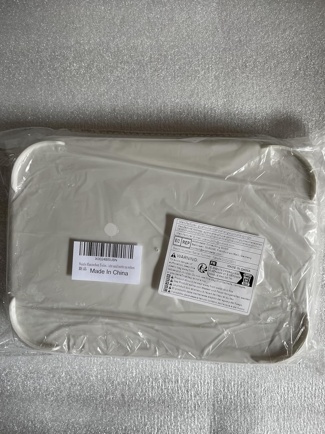 Naisfei Rabbit Toilet, Cat Litter Tray, Robust, Travel, Portable, Foldable, Waterproof, Easy to Clean, Black, 27 X 18.4 X 4 Cm, for Cats, Pet Owners image number 4