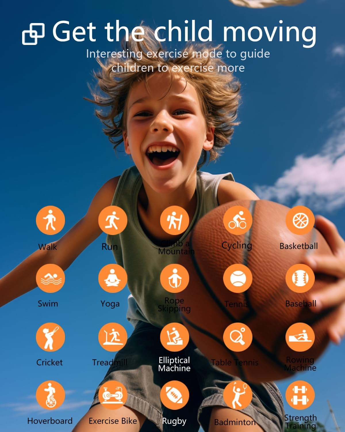 Fitness Tracker Smart Watch for Kids, 1.54'' Smartwatch with Puzzle Games, Pedometer, Heart Rate, APP Control, Sleep Monitor, Alarm Clock, Calorie Step Counter, Birthday for Girls Boys 6-14 (Green)