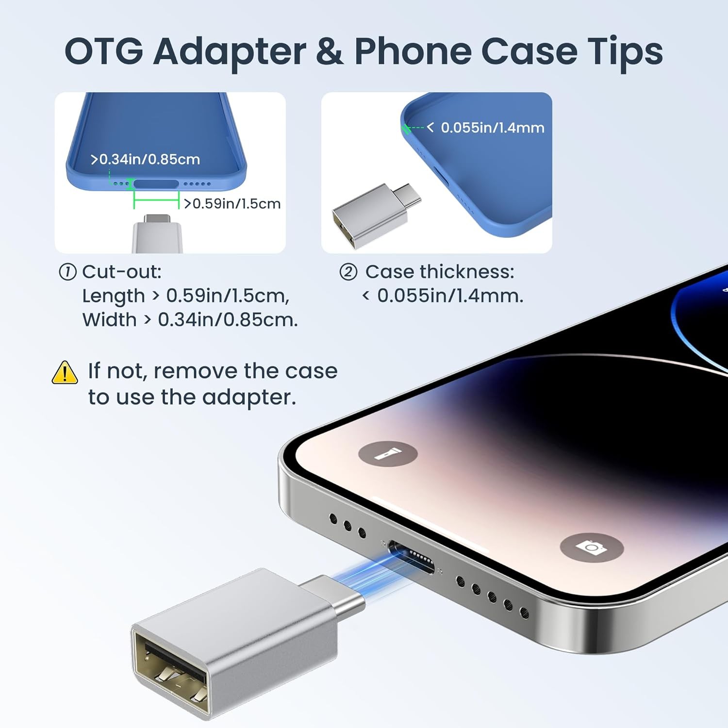 Basesailor USB to USBC Adapter with USBC Male to USB a Female 3.0 4Pack,Thunderbolt 4 3 OTG Charger Converter for Macbook,Iphone 17 16 15 14 13 plus Pro Max,Ipad Air Mini,Samsung Galaxy S24 S23 Ultra image number 4