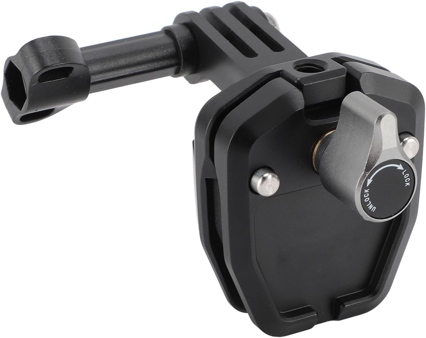 Motorcycle Windshield Mount Clip, for Action Series, GO Series, Ace, Ace Pro, ONE R Series, Smartphones, and Other Devices. Crafted from CNC Aluminum Alloy image number 6