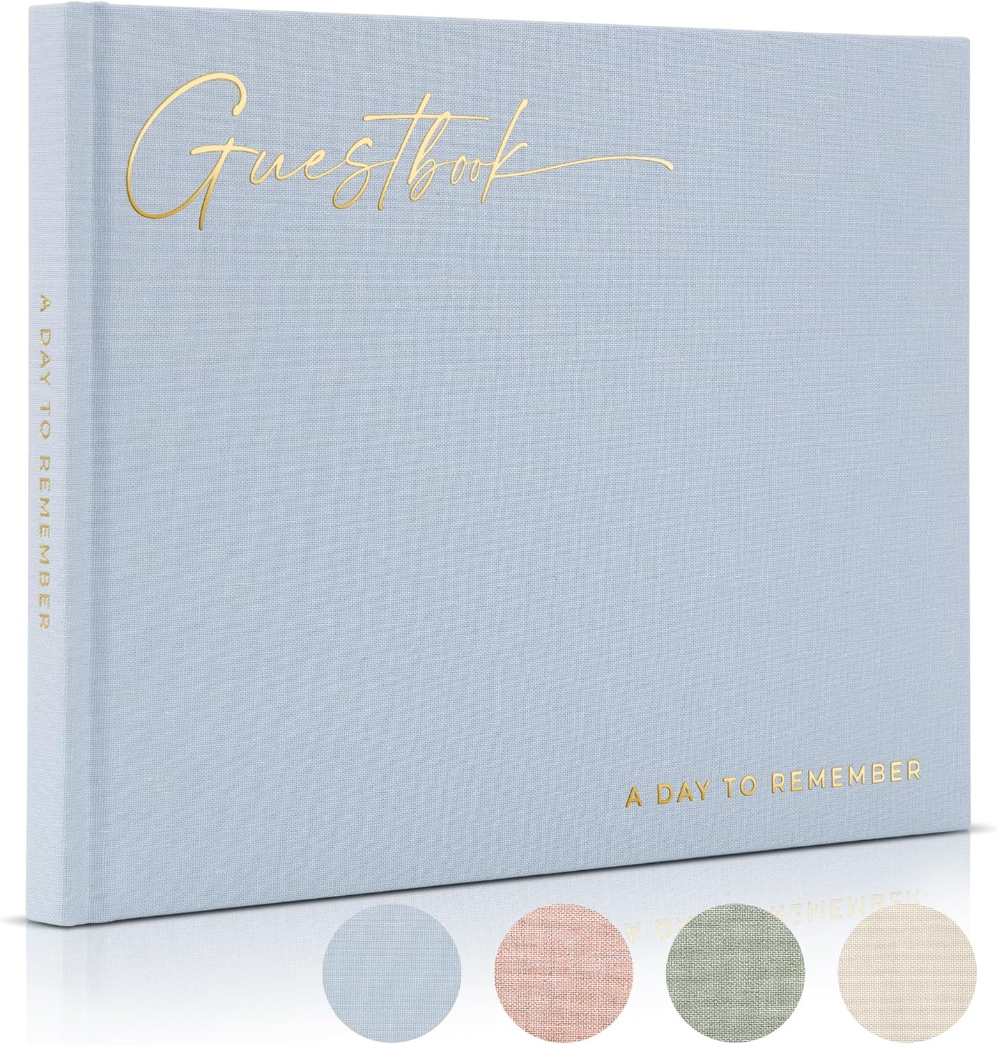 ZICOTO Beautiful Wedding Guest Book for Your Wedding Reception - Simply Elegant Guestbook to Sign in - the Perfect Wedding or Baby Shower Guest Book and Addition to Your Big Day