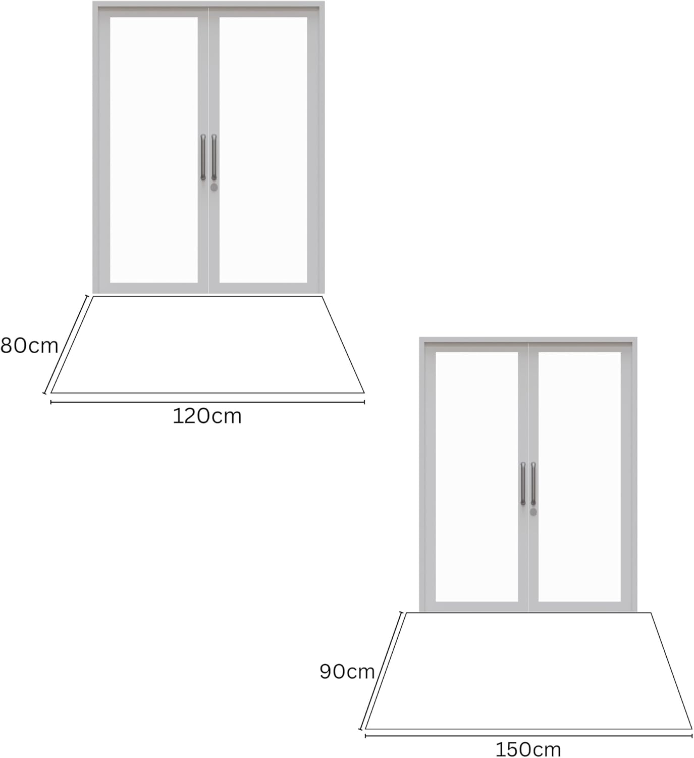 Rubber Doormat Nonslip Drainage Floor Mat Restaurant Catering Commercial Use Door Mat (80X120 CM)