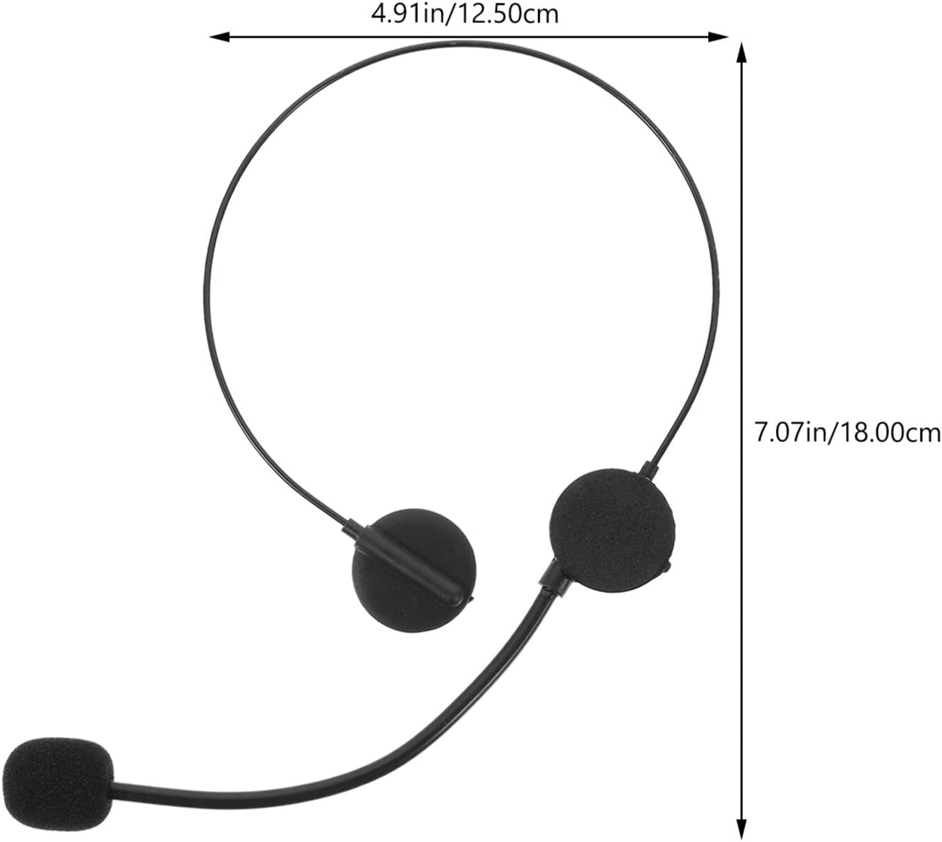 Alipis Fake Head Costume Accessories Headset Singer Headphones Singer Star Dress up Prop Kids Headsets