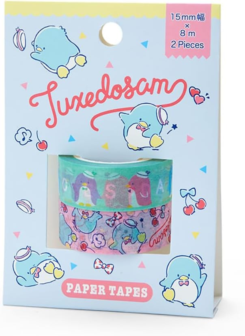 Sanrio 550540 Tuxedo Thumb Paper Tape, Set of 2