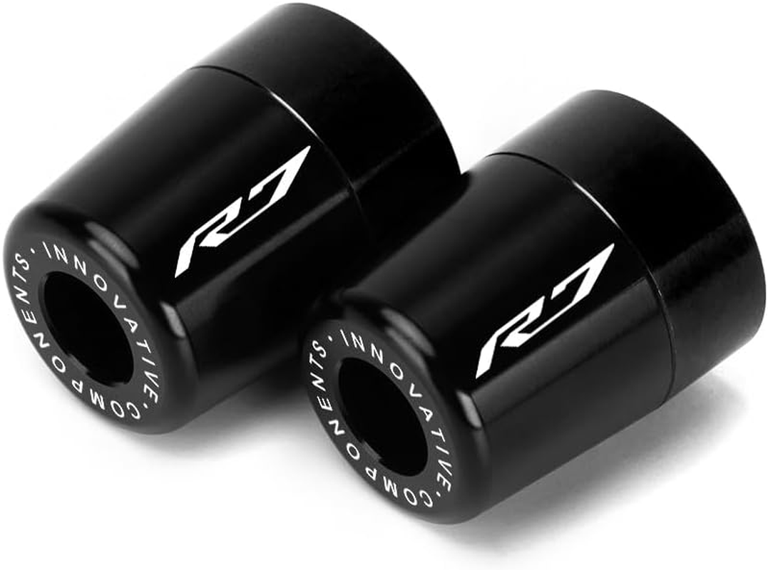 Handle Bar Ends Hand Grips Plug Caps Compatible with Yamaha YZF R7 2022 2023 2024 | Motorcycle Balance Pad YZF-R7 YZFR7 Accessories