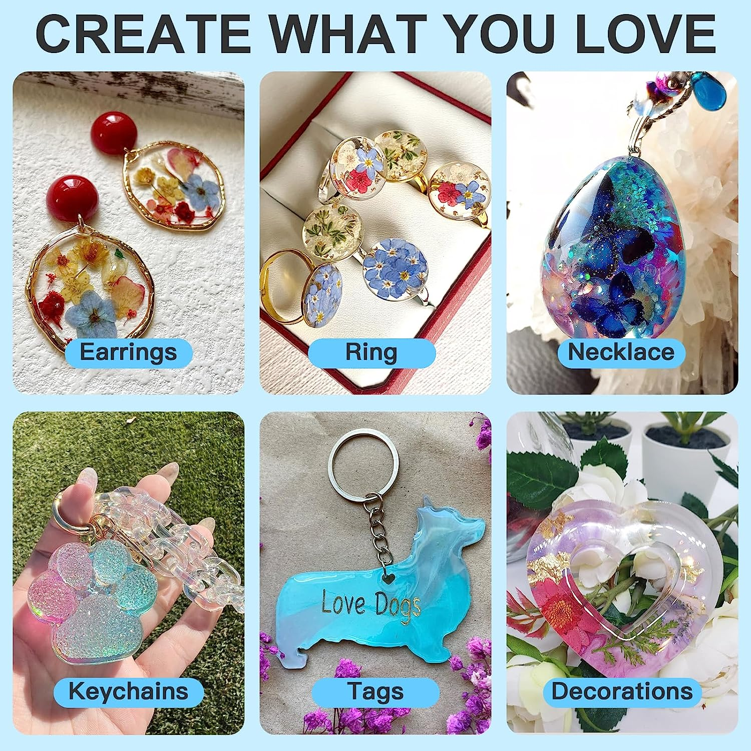 UV Resin, 2 PCS Upgrade Ultraviolet Epoxy Resin Crystal Clear Hard Glue Solar Cure Sunlight Activated Hard Resin for Handmade Jewelry, DIY Craft Decoration, Casting and Coating(200G) image number 2