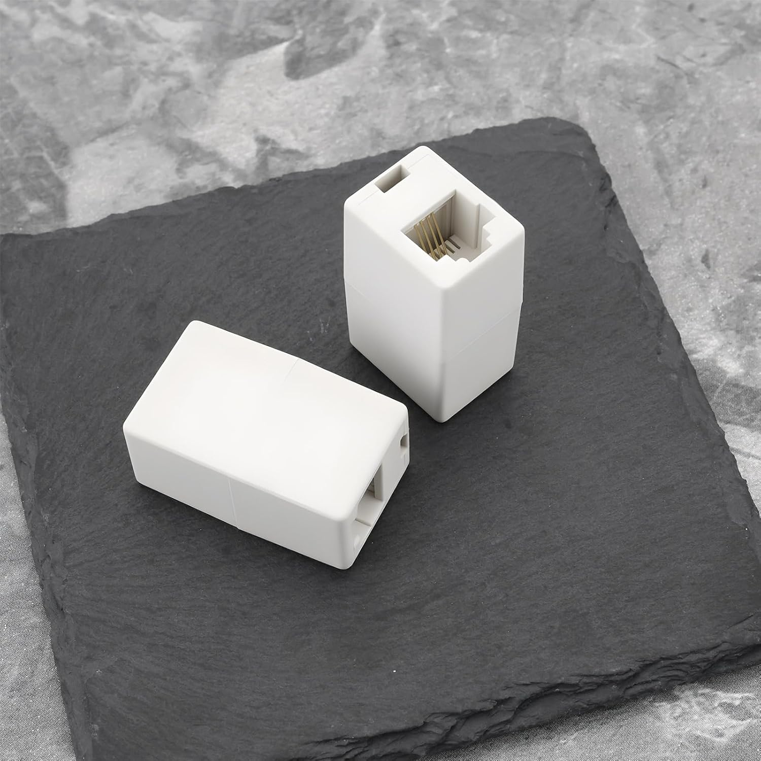 VGOL 4Pcs RJ11 6P4C Coupler Female to Female Adapter for Landline Phone Fax ADSL Modems image number 3