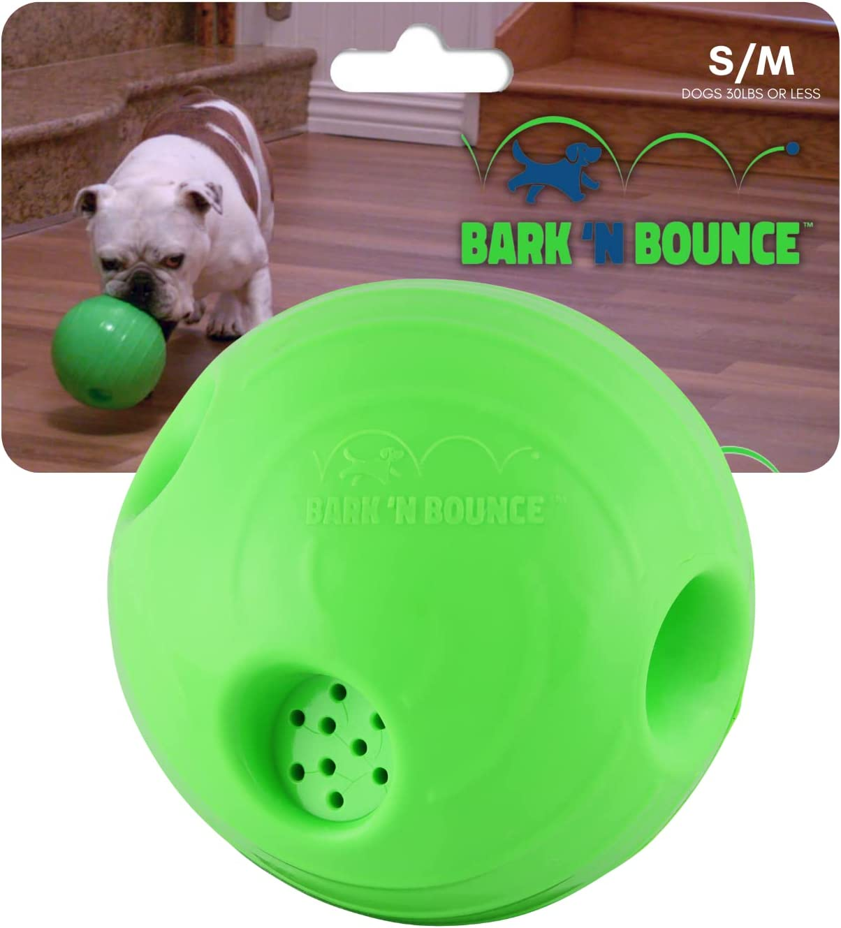 Bark N Bounce: the Interactive Dog Toy Ball That Bounces and Laughs, Engaging Your Dog'S Natural Instincts | Small/Medium 3.75In | Dogs 30Lbs and Under image number 6