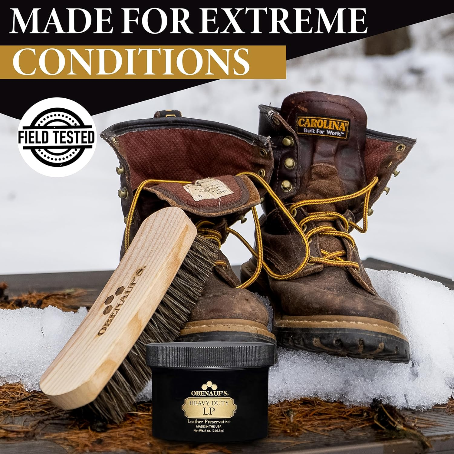 Obenauf'S Heavy Duty LP Leather Conditioner Natural Oil Beeswax Formula (8Oz) image number 2