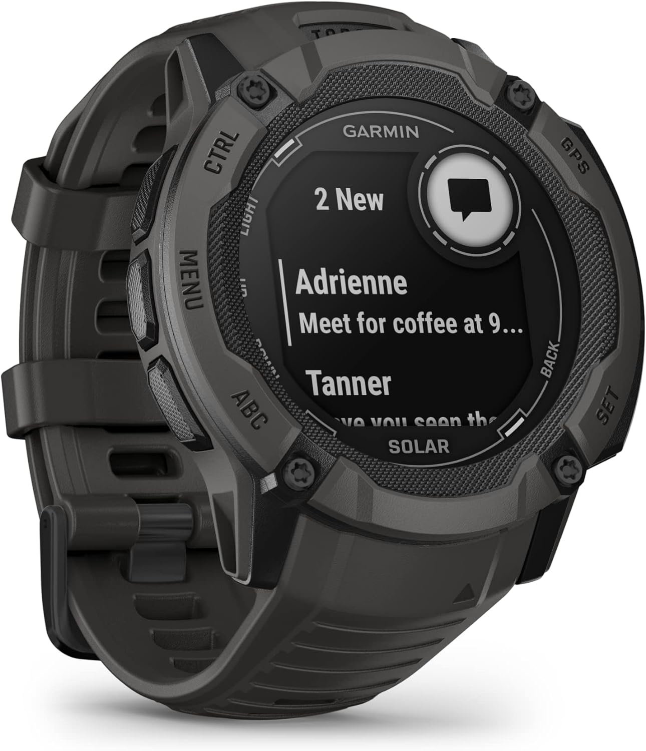 Garmin Instinct 2X Solar, Rugged GPS Smartwatch, Built-In Flashlight, Solar Charging Capability, Multi-Band GNSS, Graphite image number 6