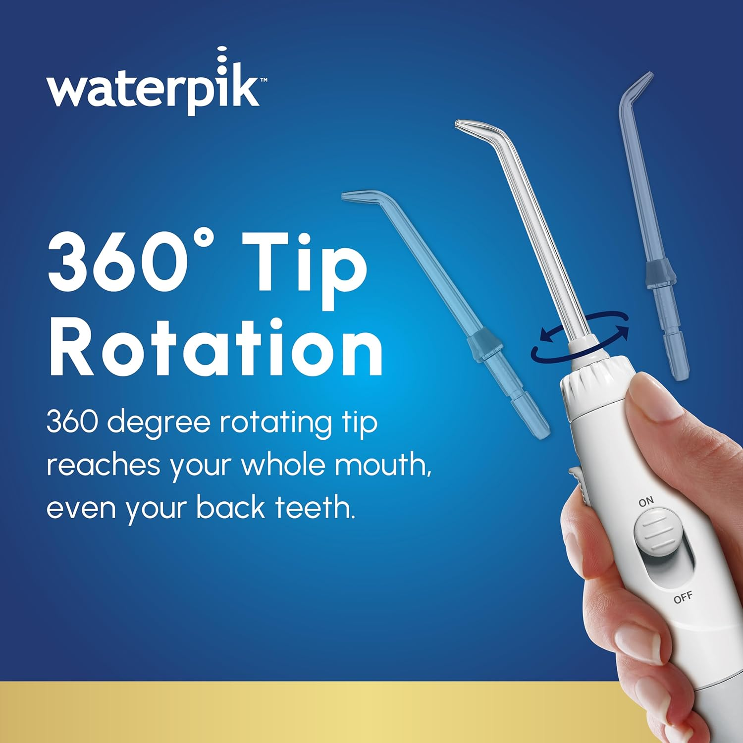 Waterpik Ultra Professional Water Flosser - Dentist-Level Clean, 10 Pressure Settings, Hydro-Pulse Massage, 90S Water Capacity, Ideal for Braces, Implants & Gum Health, 2-Yr Warranty, White (WP-660) image number 6