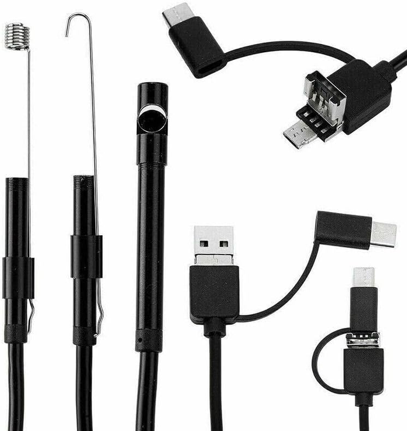 2M Waterproof HD Endoscope USB Type-C Borescope Inspection Snake Camera for Android image number 5