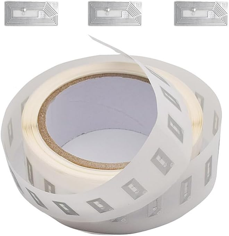 50 PCS NFC Tags Sticker, Original NTAG213 Chip NFC Stickers Adhesive Labels Clear RFID Tags Rewritable 144 Bytes Memory Work with All Nfc-Enabled Smartphones and Devices image number 5