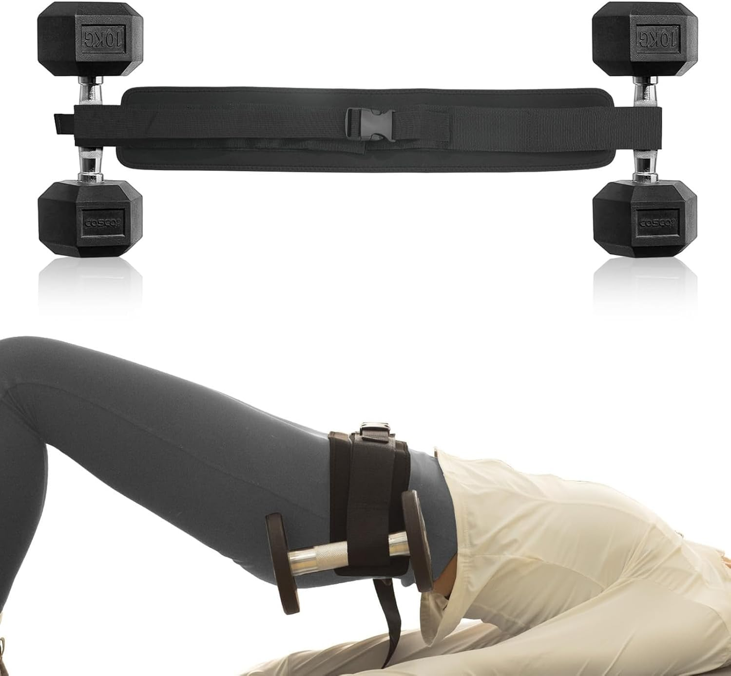 Exercise Hip Thrust Belt, Heavy Duty, Non-Slip, Versatile & Portable, Ideal for Strength Training