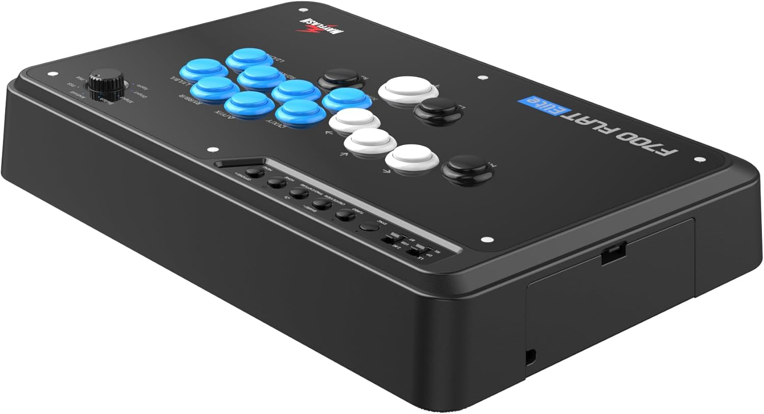 MAYFLASH F700 FLAT Elite Wireless Arcade Stick Leverless All Button Controller with Sanwa Buttons Compatible with PS5, PS4, PC, Xbox Series S/X, Switch and More Support Bluetooth, 2.4G and Wired