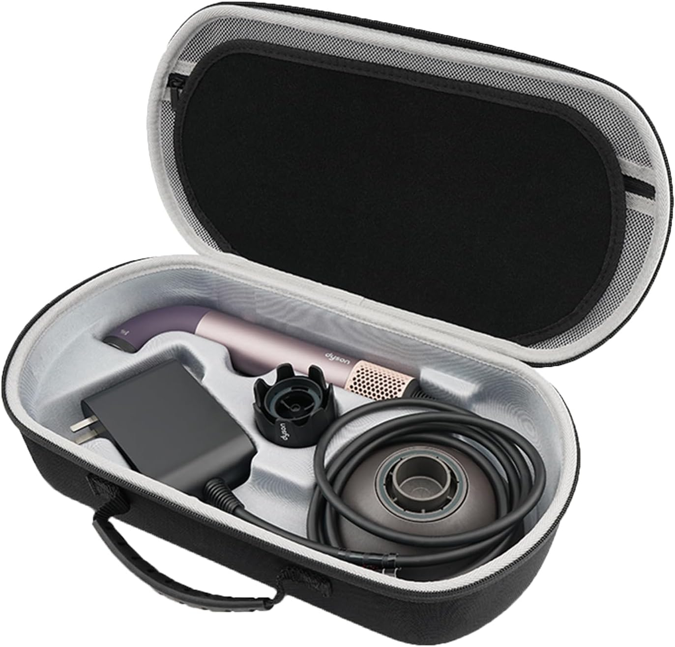 Hzycwgone Travel Case for Dyson Supersonic R Hair Dryer & Attachement Accessories, Black image number 5