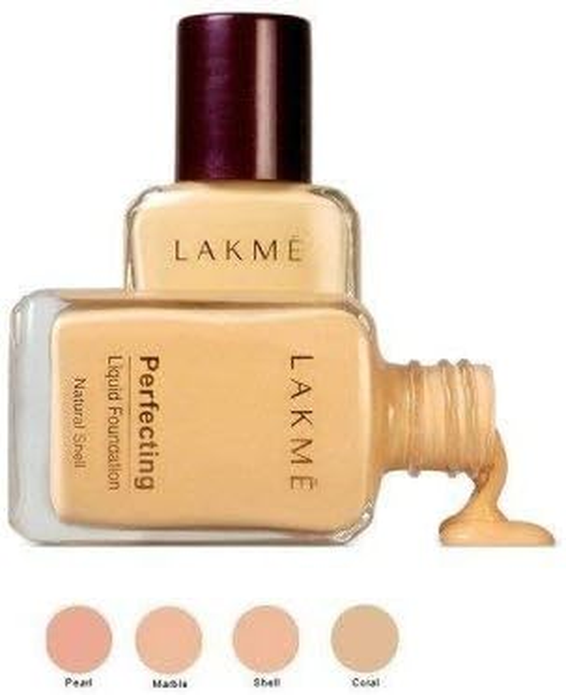 Lakme Perfecting Liquid Foundation - Marble, 27Ml (Pack of 2)