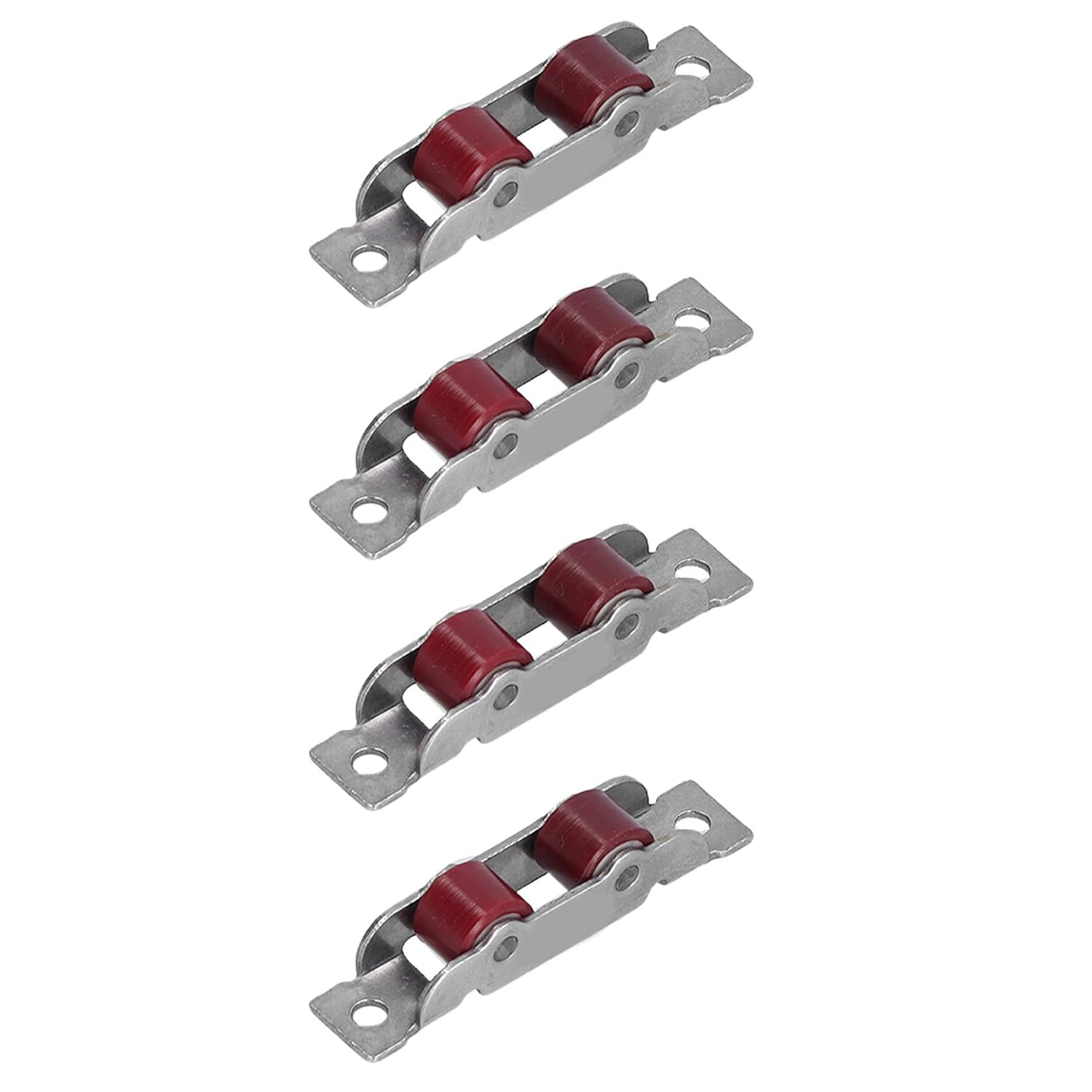 Sliding Window Pulleys,4Set Double Pulley Push Pull Window Rolling Wheels with Screws Sliding Window Roller Assembly for 14Mm Width Window image number 6