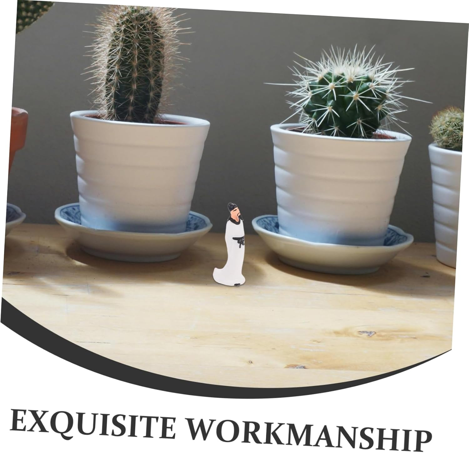 Gogogmee Li Miniature Statue Chinese Bonsai Figurine for Home Office Garden Feng Shui Decor Unique Asian Artistry Micro Landscape Decoration image number 2