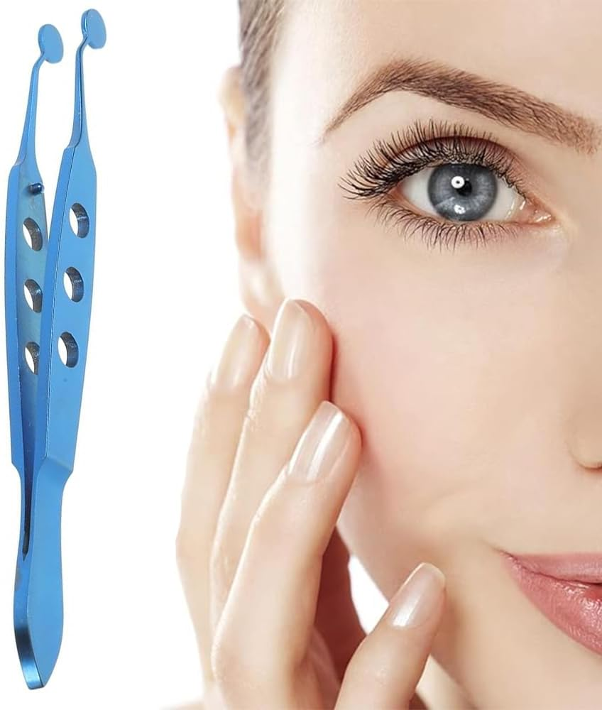 Metal Meibomian Gland Massage Tool, Eyelid Expressor Tweezer image number 5