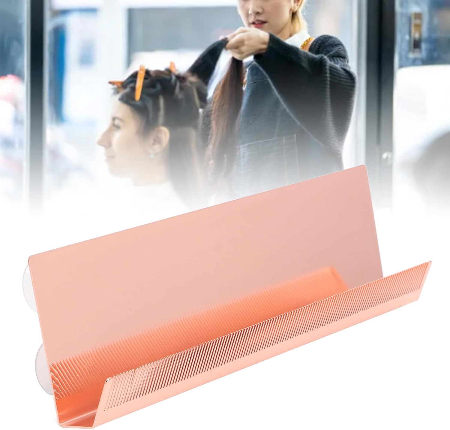 Hair Extension Holder, Hair Extension Holder Display Stand, Hair Coloring Styling Display Bracket, Stainless Steel, for Washing, Coloring and Blow-Drying of Weft image number 2