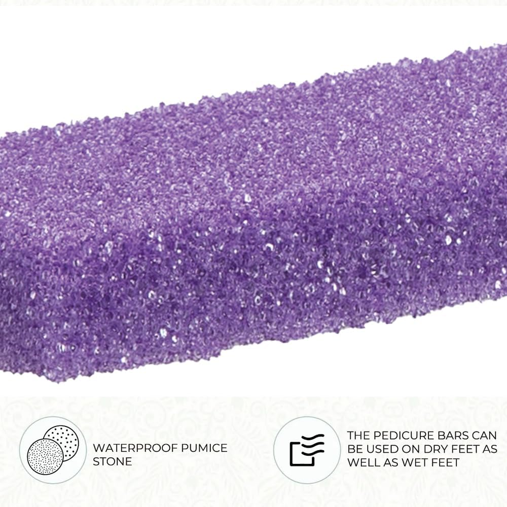 Forpro Professional Collection Super Duper Mini Pumice Bars, Disposable Pumice Bars, Coarse Grit, 3&rdquo; L X 2&rdquo; W, Purple, 40-Count image number 1