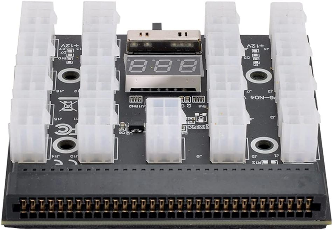 Xiwai 1200W Server PSU Power Supply Breakout Board Adapter with 17 Ports ATX 6 Pin for DPS-800GB 1200FB 1200QB image number 2