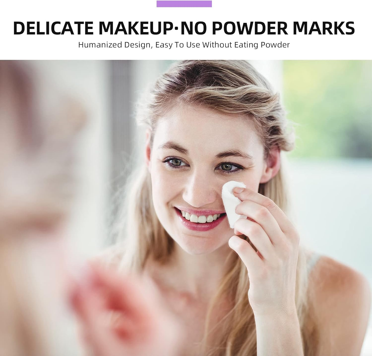 Viaky 20Pcs Triangle Powder Puffs,Face Soft Makeup Puff,Velour Cosmetic Sponge Stocking Stuffers for Loose Powder(Black & White) image number 1