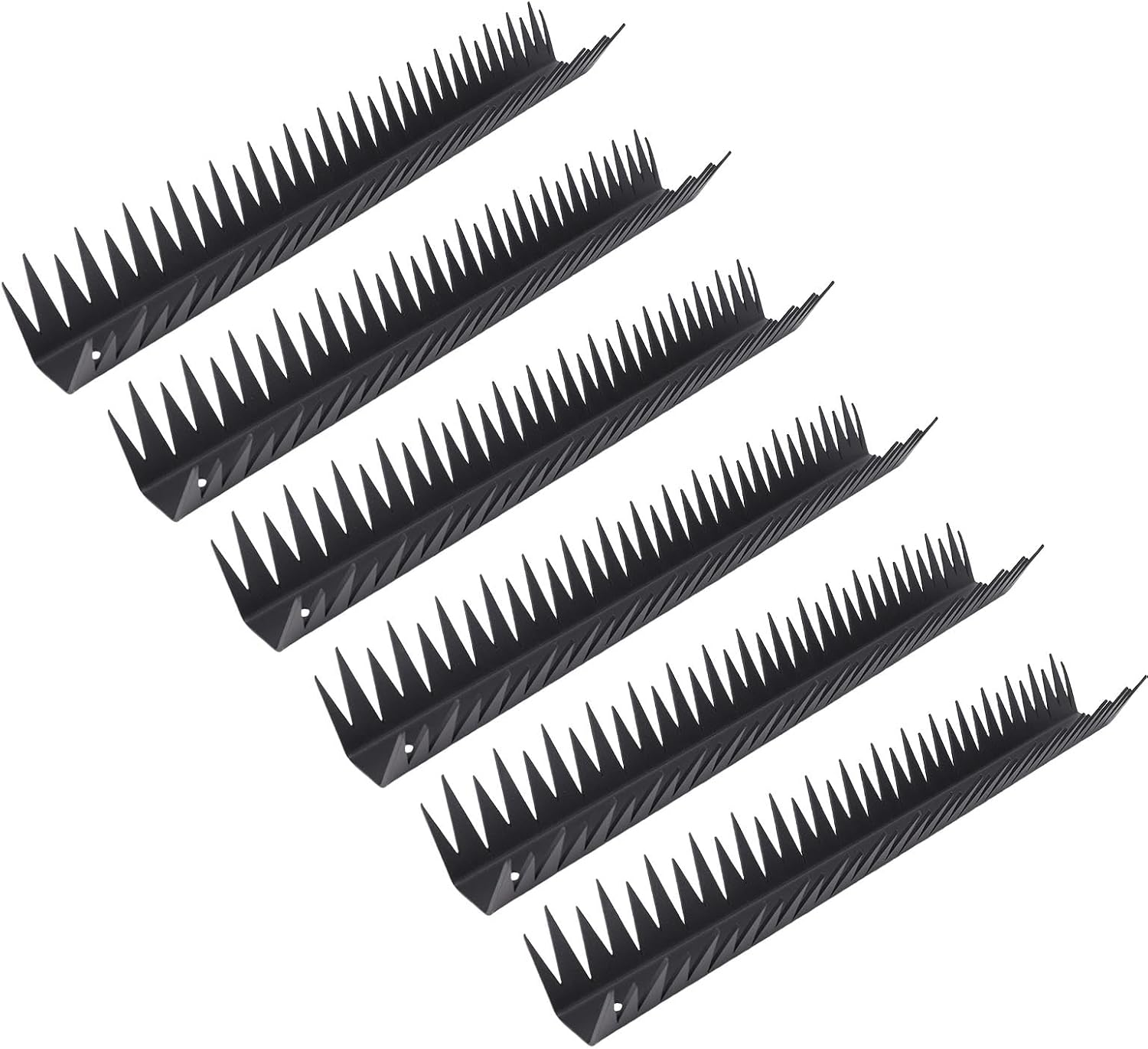 6 Pcs Heavy Duty Metal Fence Spikes, Security anti Climb Wall Spikes with Screws, Metal Animal Deterrent anti Theft Security Fence Pointed Nails Wall for Home Outdoor