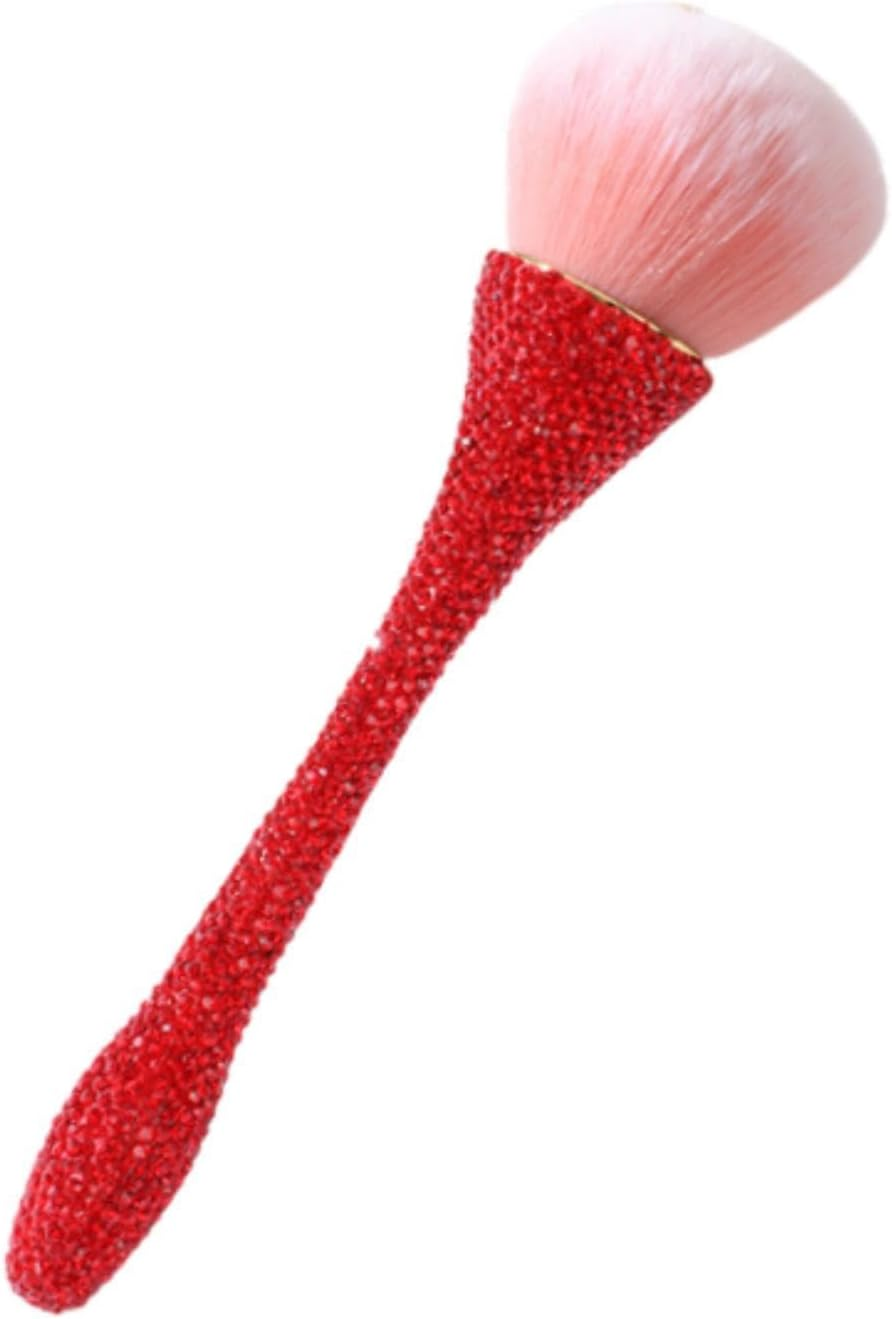 Eigell Makeup Brush,Blush Brush,Powder Makeup Brush,Loose Powder Brush for Makeup Setting Powder, Red
